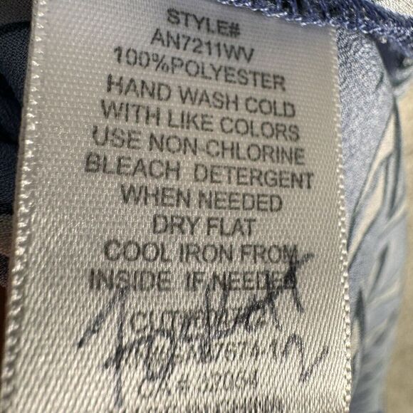 Anthropologie Eva Franco Wide Leg Jumpsuit Women's Size 2 Blue One Piece‎ V Neck - Picture 7 of 11